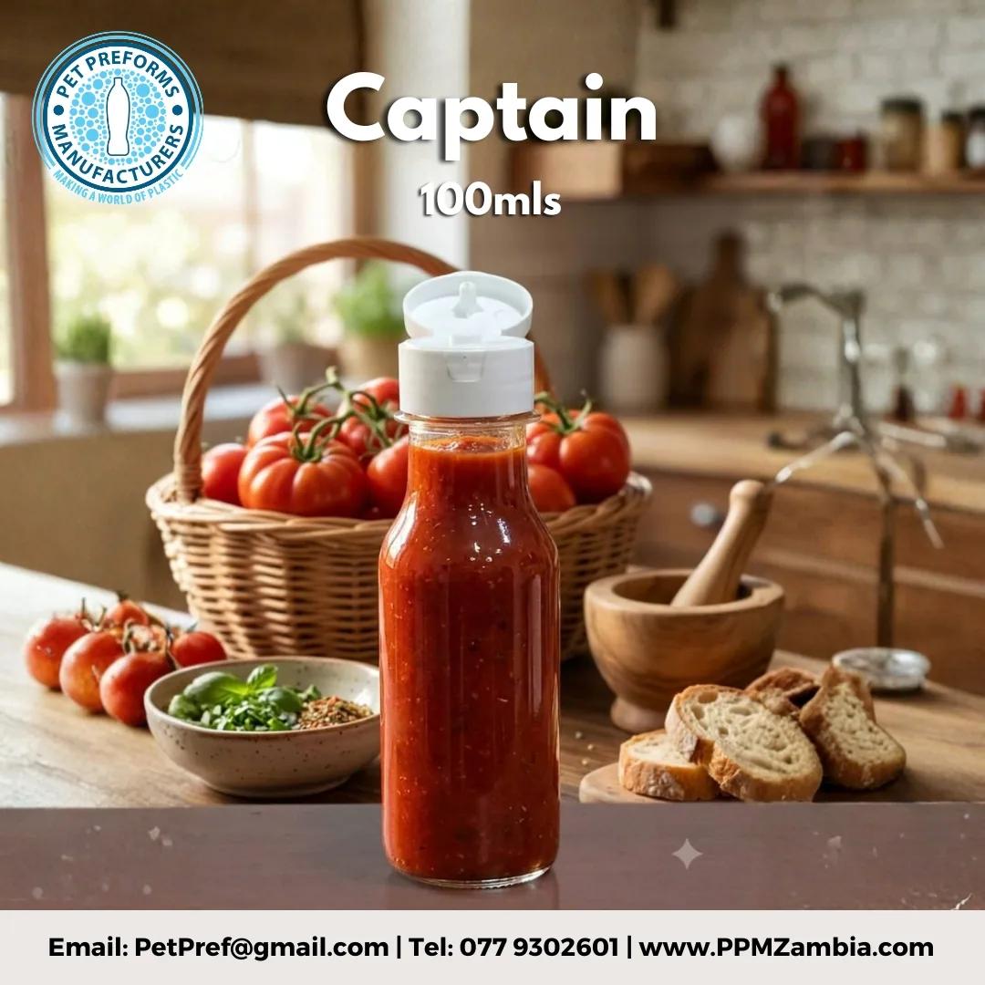 Captain Bottle in 100 ml — Food and Condiments Packaging