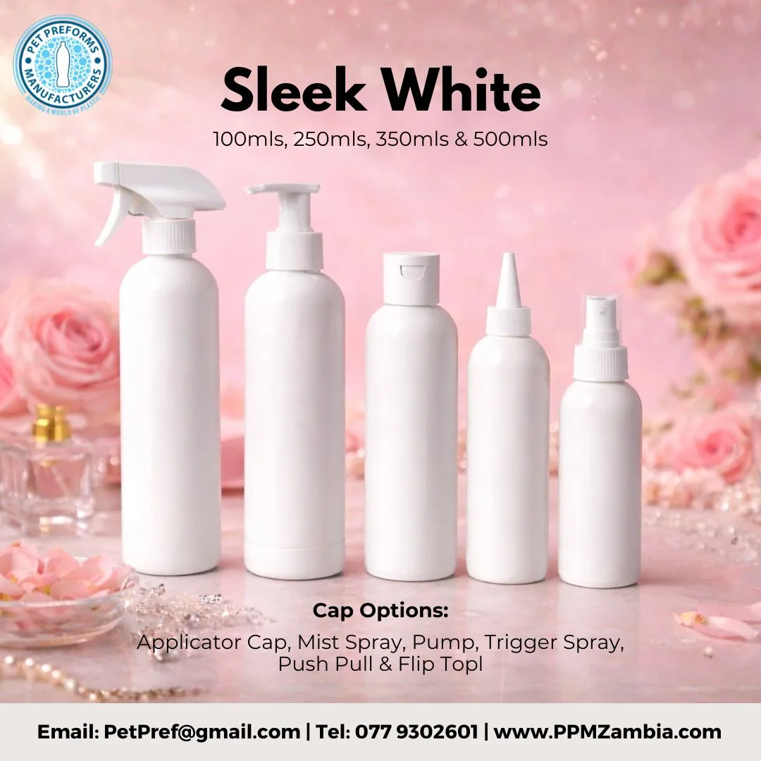 Sleek Collection (detergent White) Bottle — Home Care and Detergent Packaging