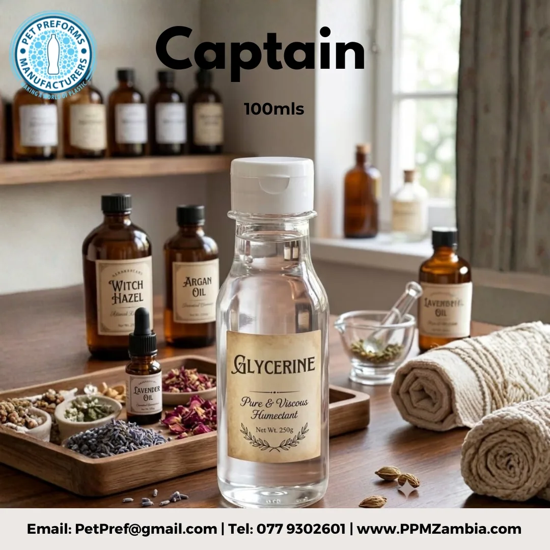 Captain Bottle in 100 ml — Personal Care and Cosmetic Packaging