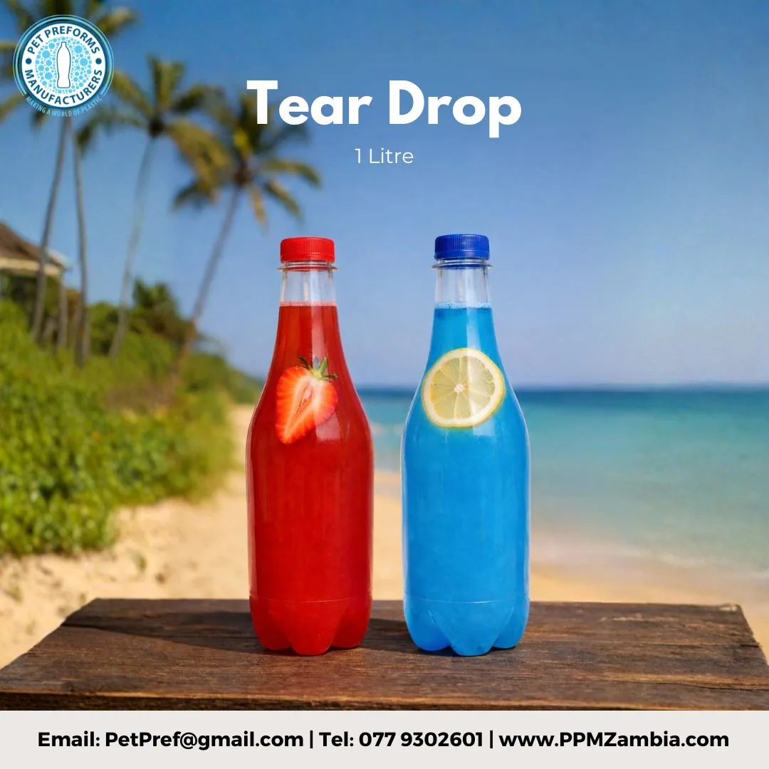 Tear Drop Bottle in 500 ml, 1 L — 1L–10L PET Bottles