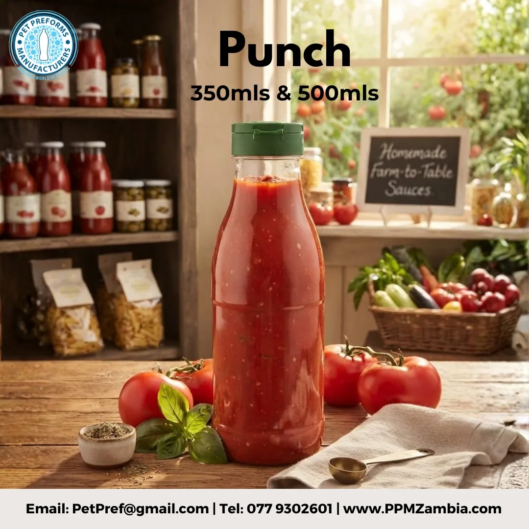 Punch - Sauce Bottle in 350 ml, 500 ml — 100ml–750ml PET Bottles