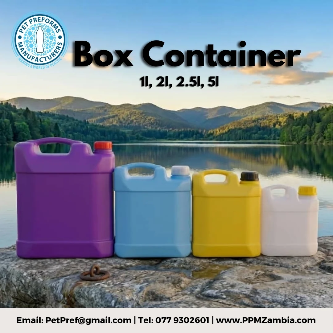 Box Container in 1 L, 2 L, 2.5 L, 5 L — Edible Oil Packaging