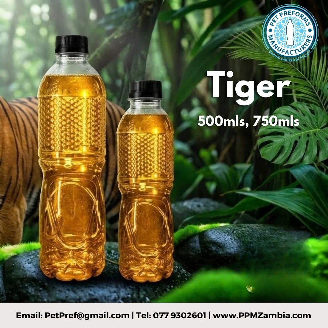 Tiger Bottle in 500 ml, 750 ml — 100ml–750ml PET Bottles