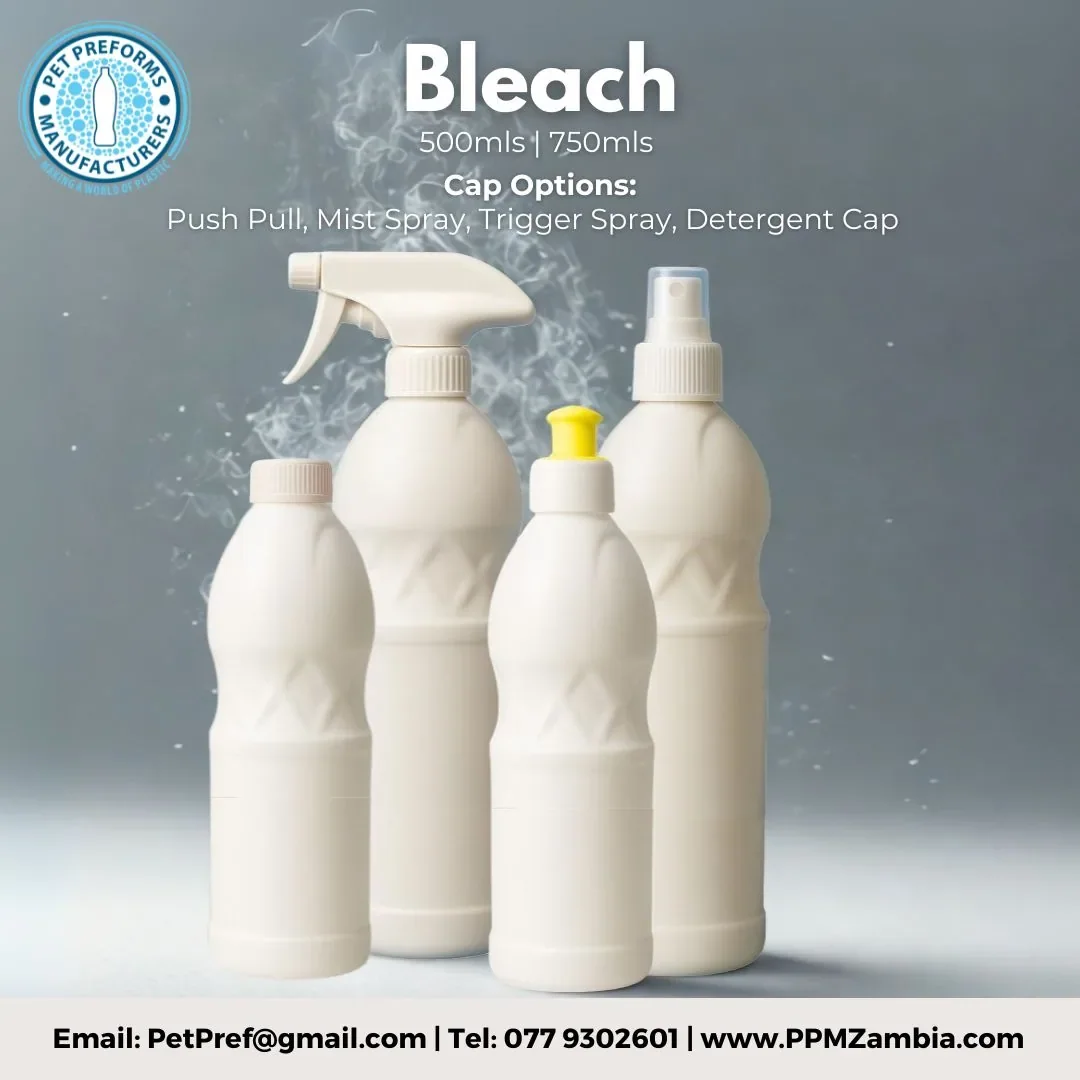 Bleach Bottle in 500 ml, 750 ml — Pharmaceutical Packaging