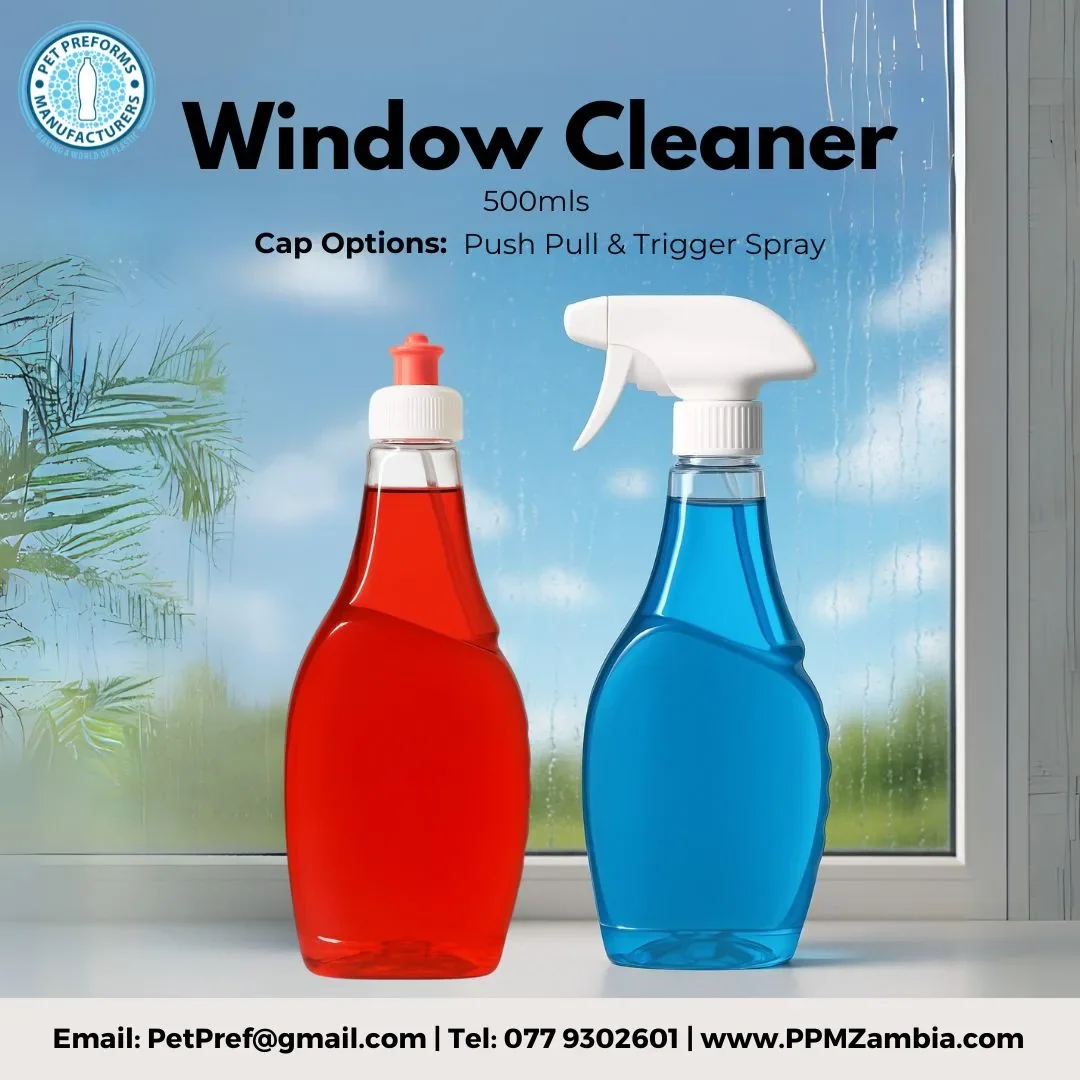 Window Cleaner Bottle in 500 ml — Home Care and Detergent Packaging