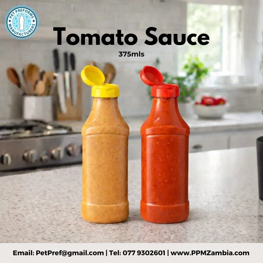 Tomato Sauce Bottle in 375 ml — Food and Condiments Packaging