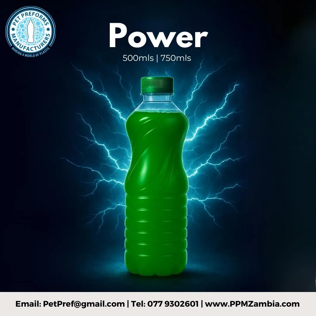 Power Bottle in 500 ml, 750 ml — 100ml–750ml PET Bottles