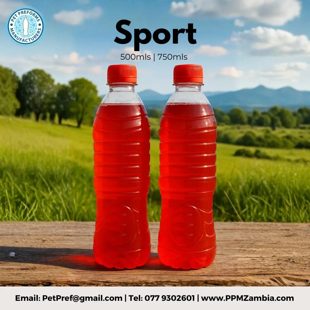 Sport Bottle in 500 ml, 750 ml — 100ml–750ml PET Bottles
