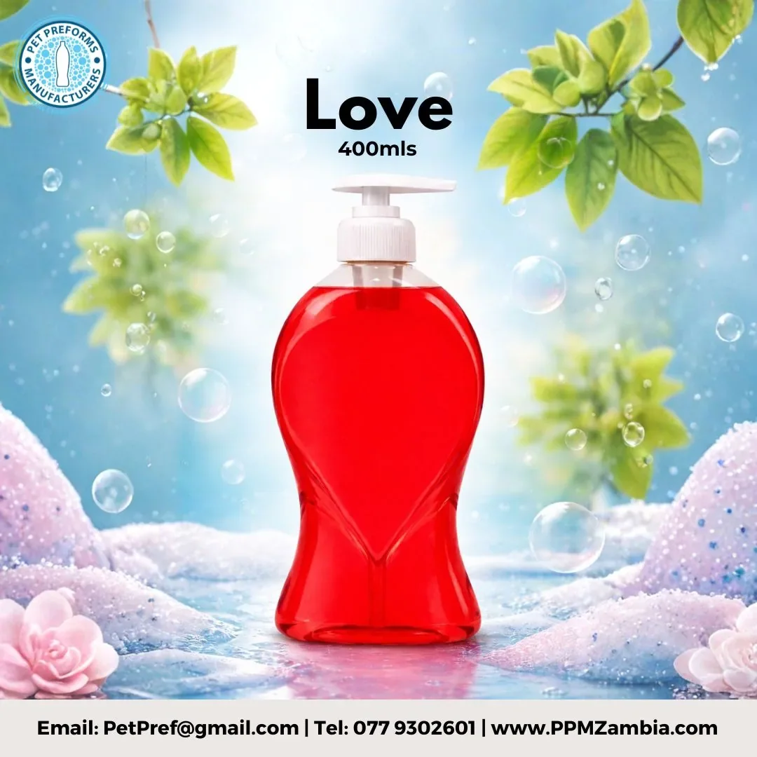 Love Bottle in 250 ml, 400 ml, 750 ml — Home Care and Detergent Packaging