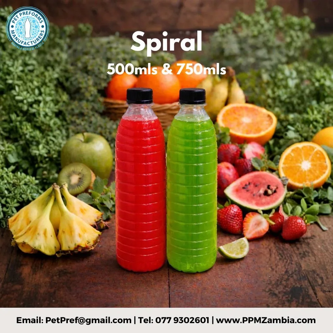 Spiral Bottle in 500 ml, 750 ml — Edible Oil Packaging