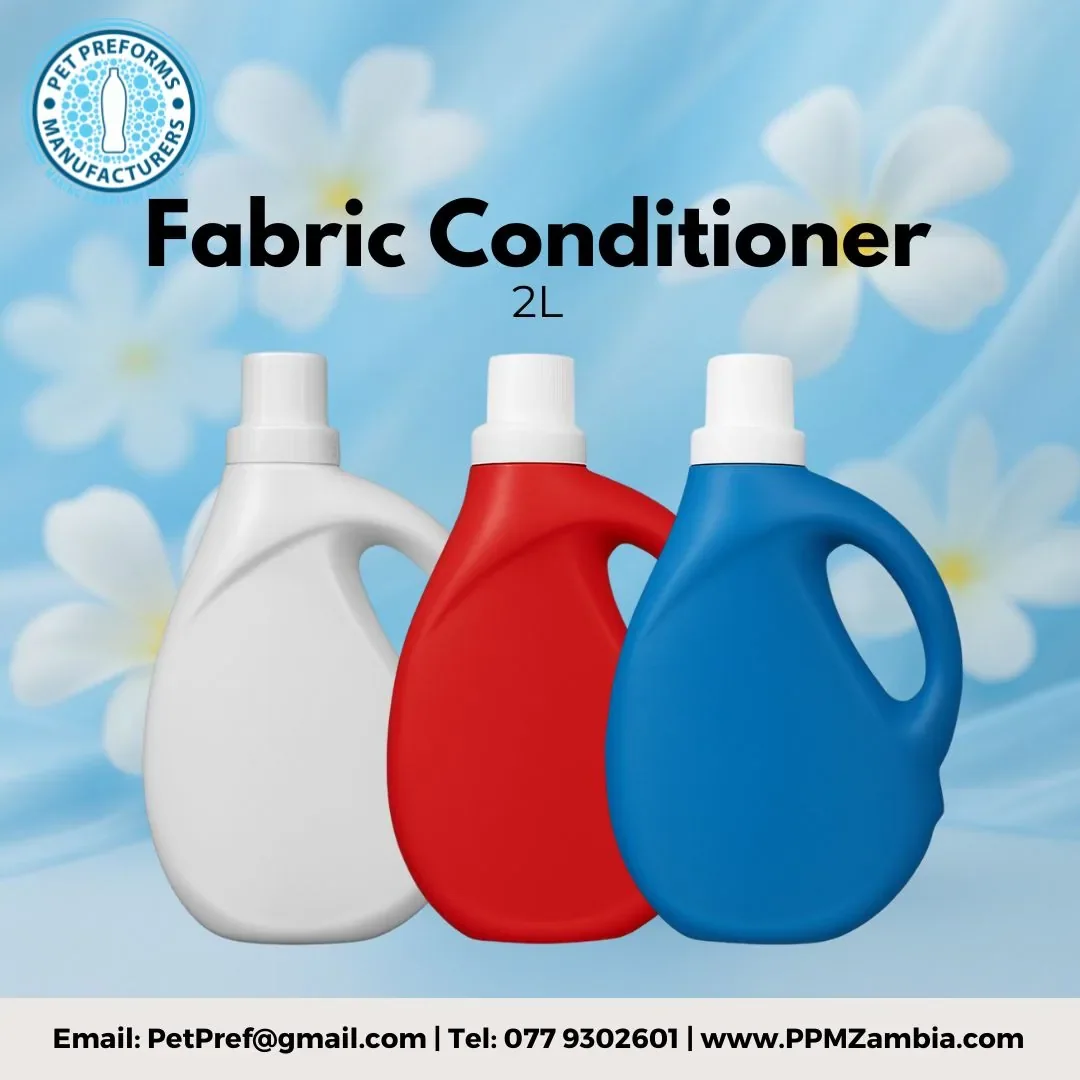 Fabric Conditioner Bottle in 2 L — Home Care and Detergent Packaging